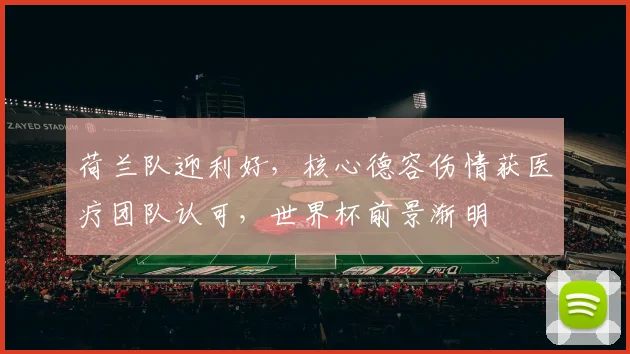 荷兰队迎利好，核心德容伤情获医疗团队认可，世界杯前景渐明